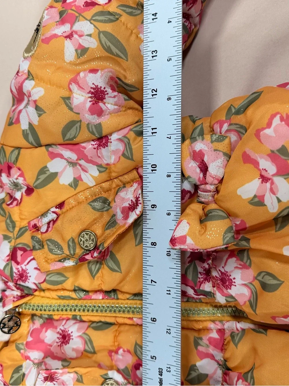 Nicole Miller NY toddler girl floral puffer jacket 2T